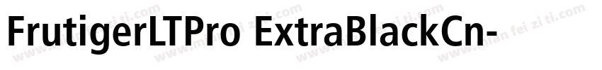 FrutigerLTPro ExtraBlackCn字体转换